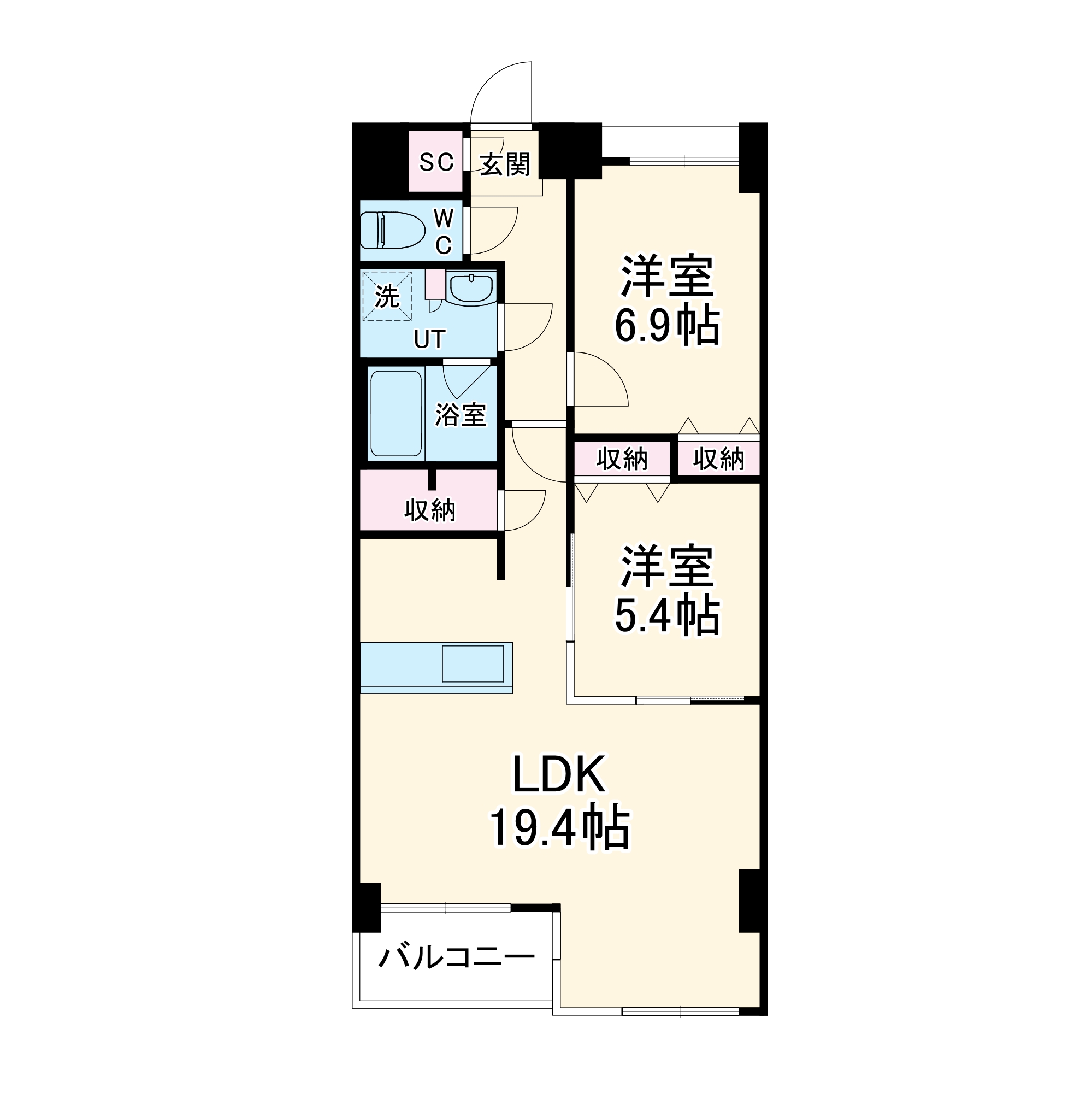 S-RESIDENCE神沢affordの間取り