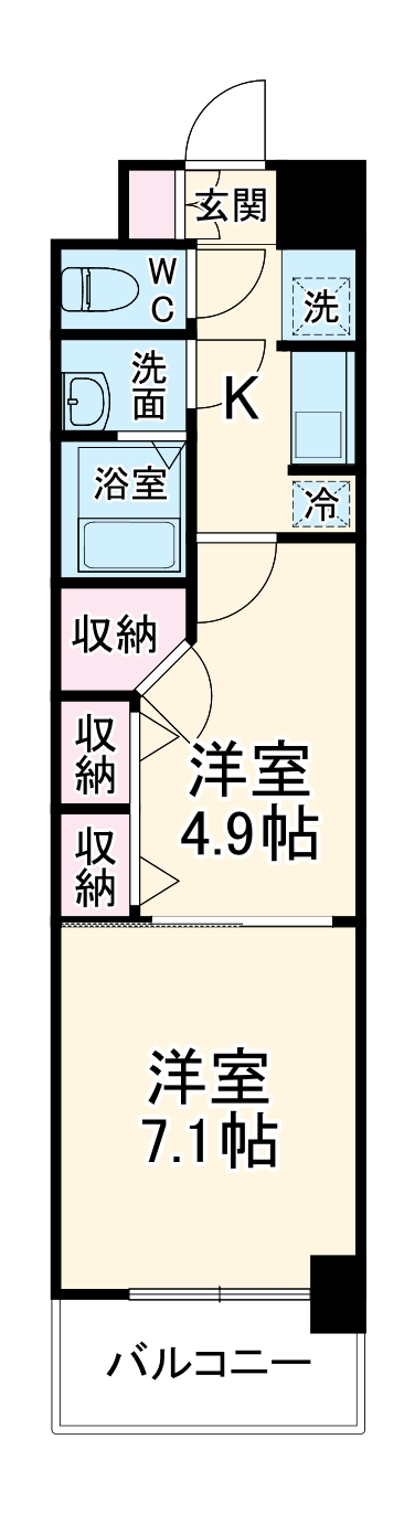 S-RESIDENCE神沢affordの間取り