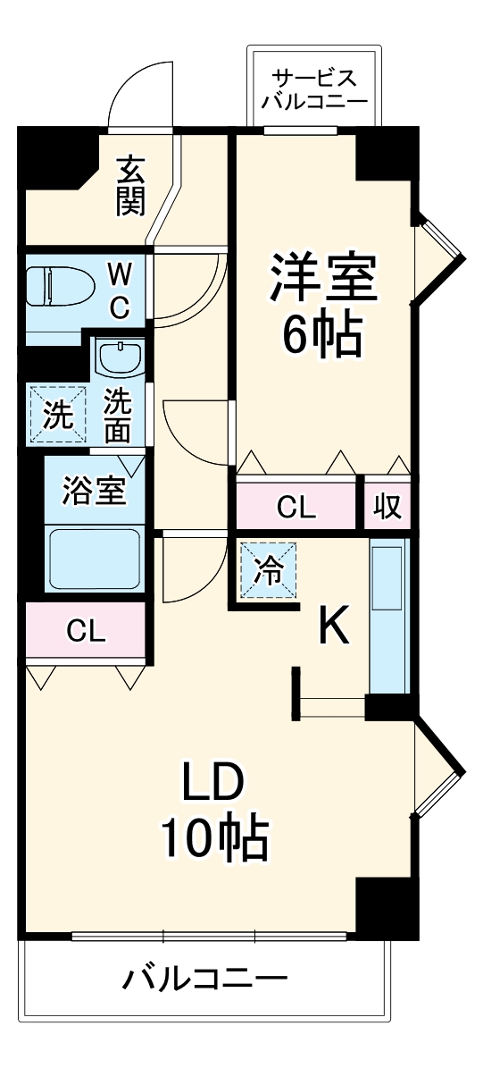 石川橋セブンの間取り