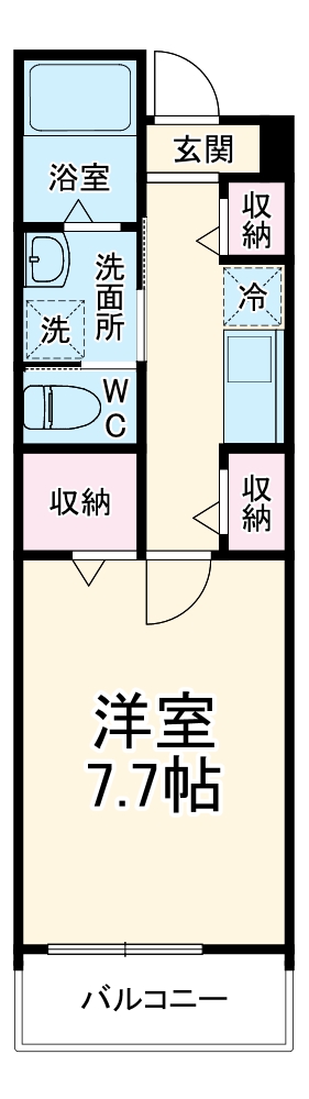 MELDIA鷲宮の間取り