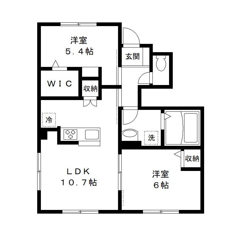 エルメゾン・エイザC棟の間取り