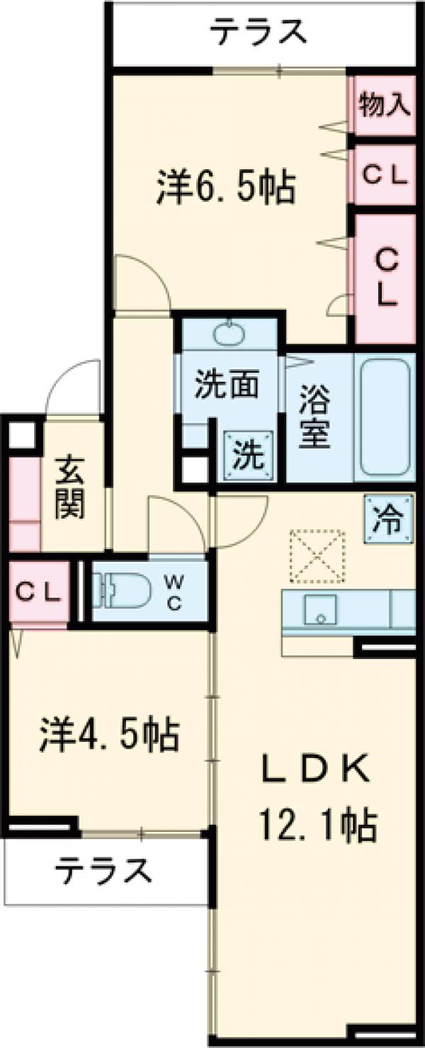 トレフル西新井の間取り