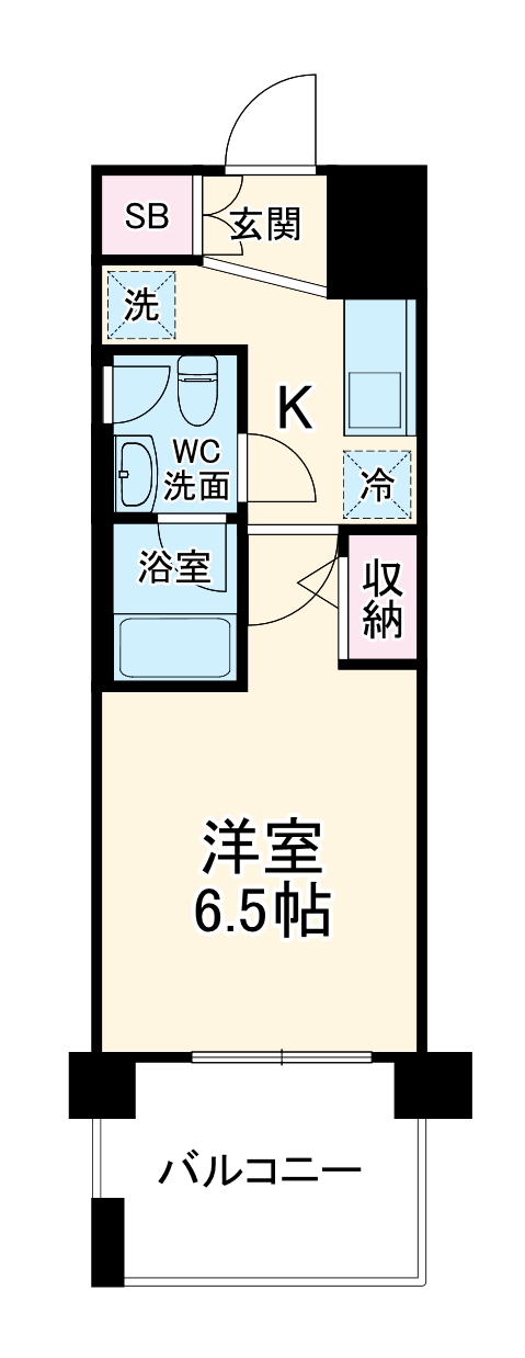 クレストフォルム大阪天満橋の間取り