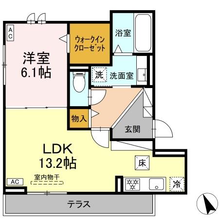 ペルレKの間取り