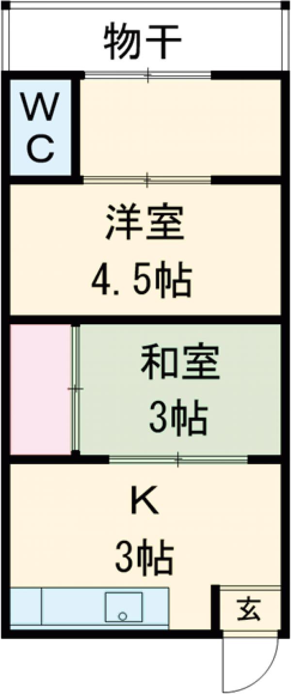 豊中町平屋の間取り