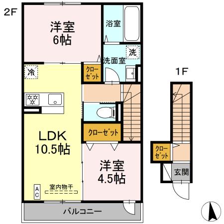 アルモニー戸室の間取り