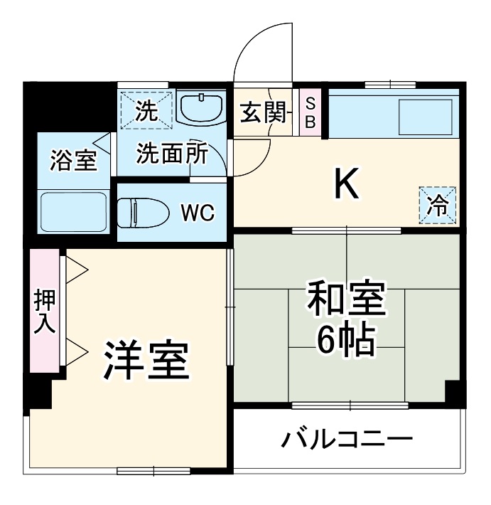 アーレス平塚の間取り