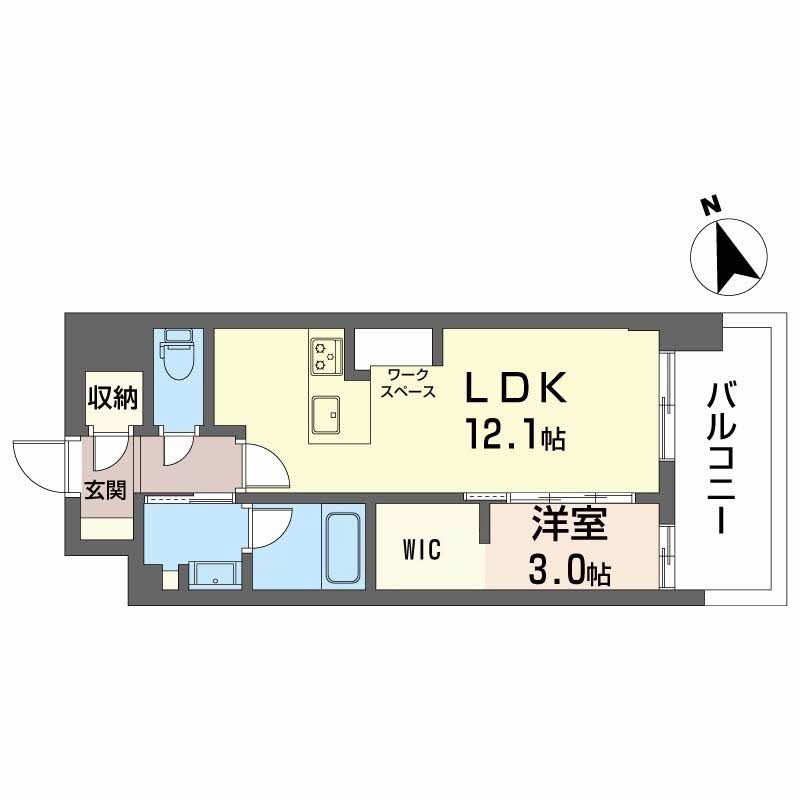 リレーヴ豊田の間取り