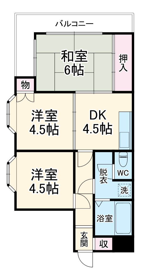 セザール春日部の間取り