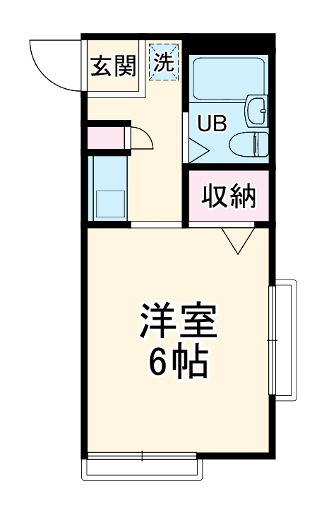 プレステージ下倉田Ⅰ・101号室の間取り