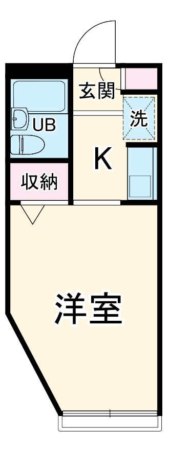プレステージ下倉田Ⅰ・103号室の間取り