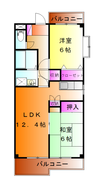 MSコーポの間取り
