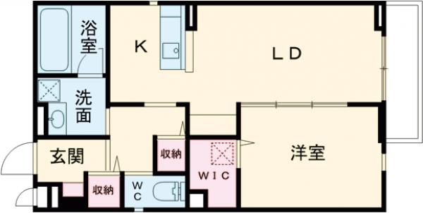 Ｍ・レジデンス一番町・102号室の間取り