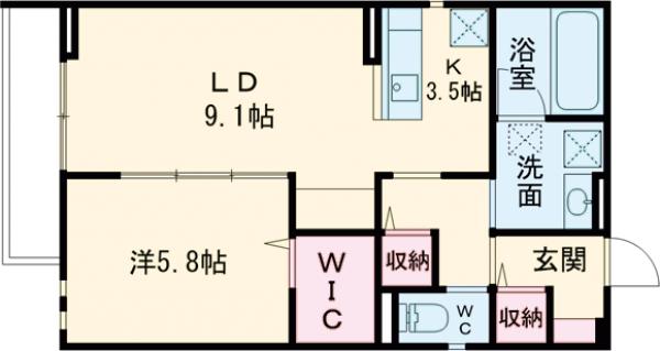M・レジデンス一番町の間取り