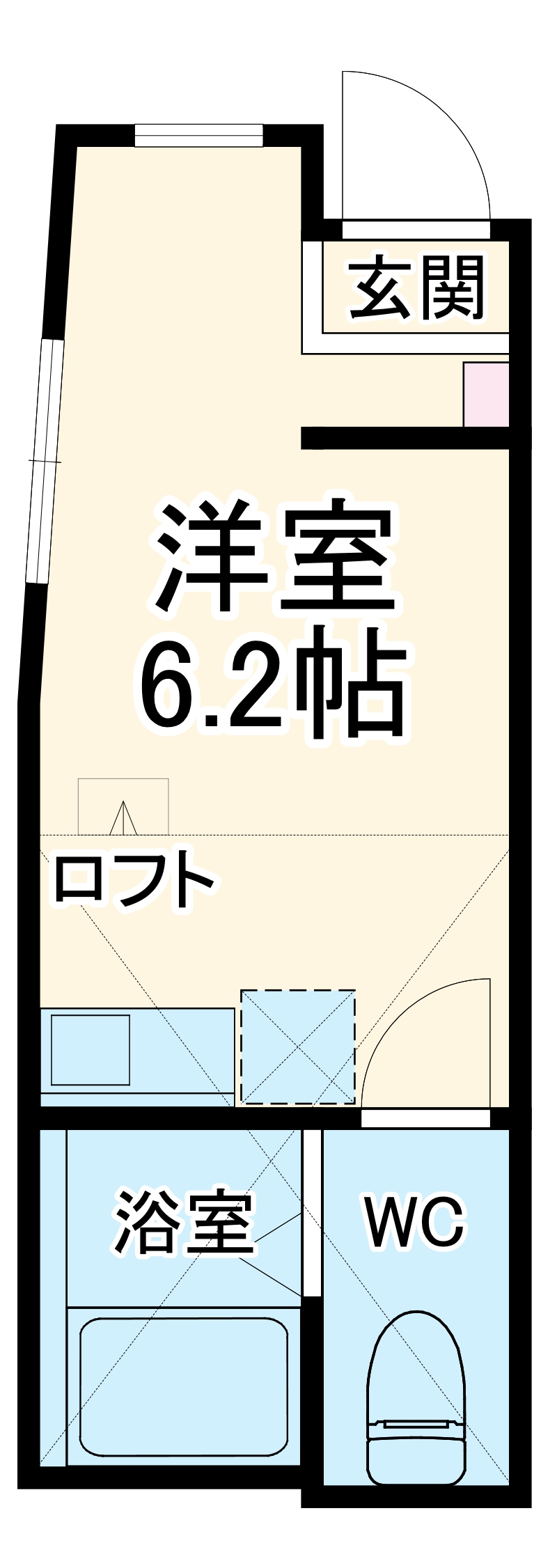ユナイト新子安プラチナバウムの間取り