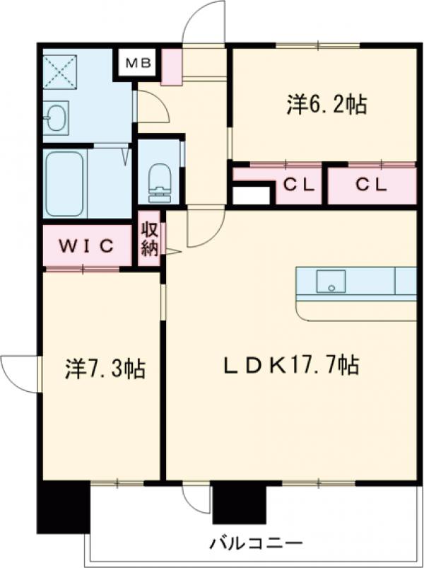 リラス空港東.の間取り