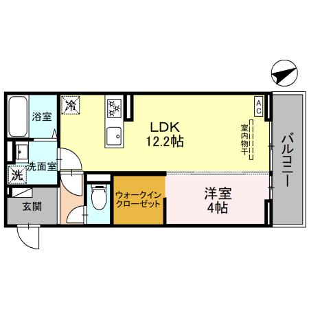 フェリーチェTAKASAKI Ⅱの間取り