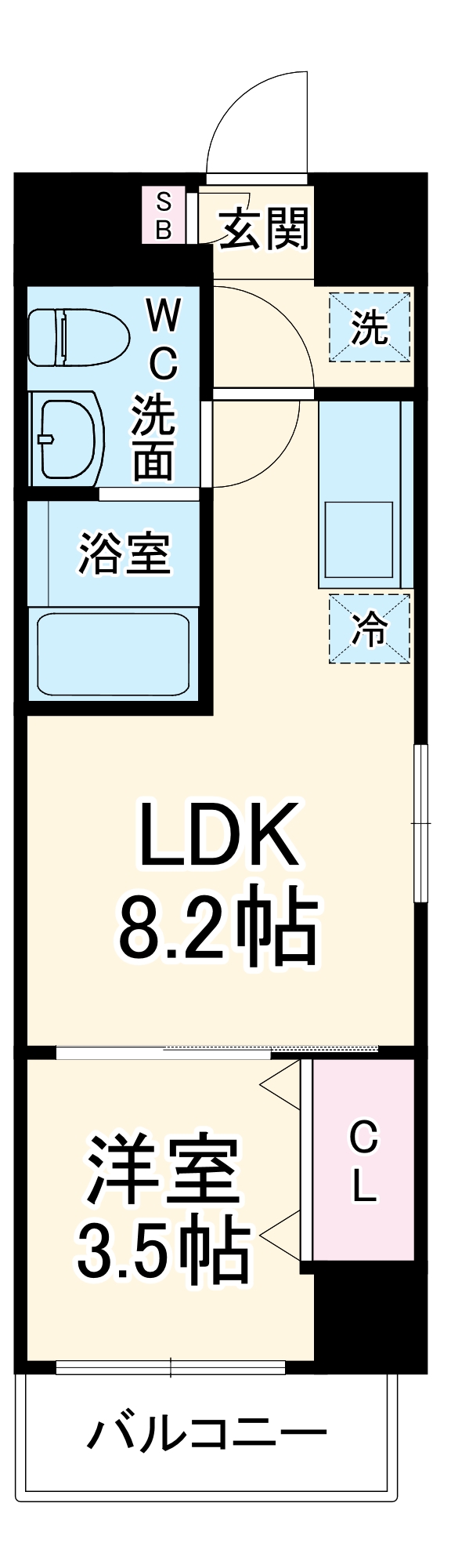 ROOTs Yokohama Yoshinochoの間取り