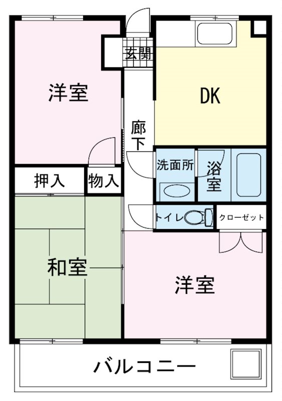 ペアシティ榊 Aの間取り