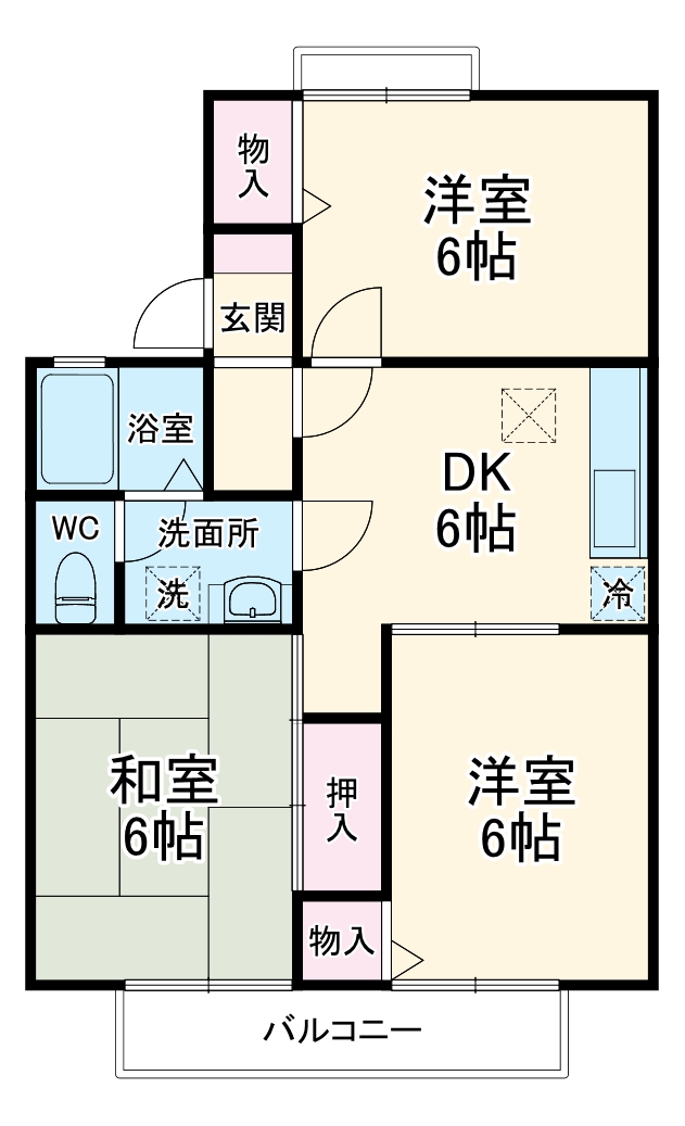 ガーデンハイツAの間取り