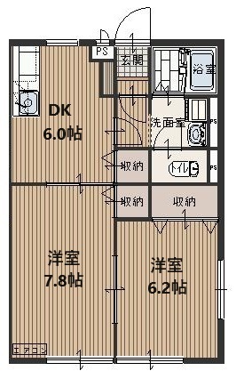 コンフォート的場の間取り
