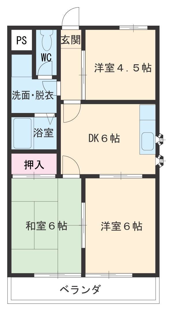 コーポ木曽川の間取り