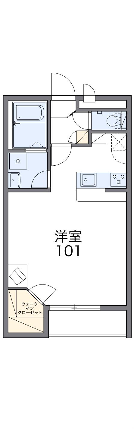 レオパレスマンダリーヌの間取り