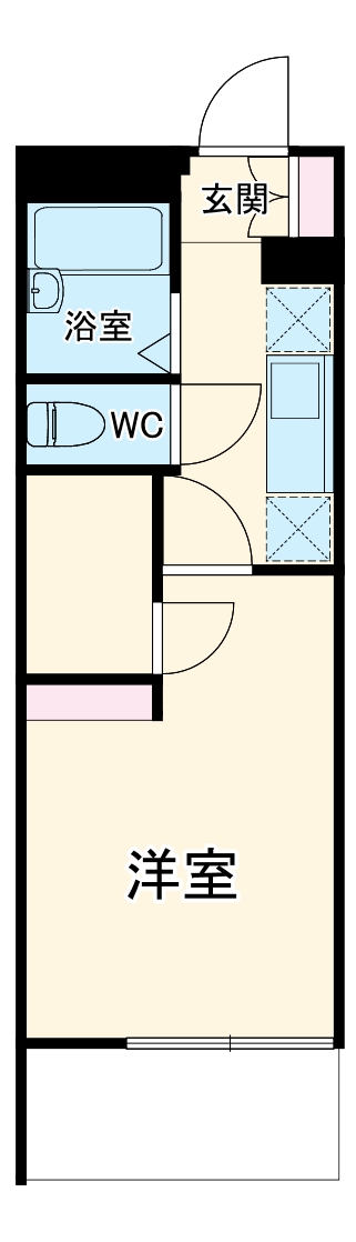レオパレスサンクワイエットの間取り