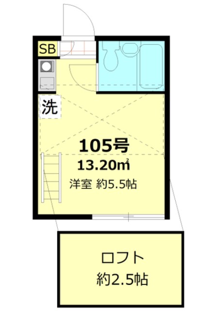 スカイピア笹塚の間取り