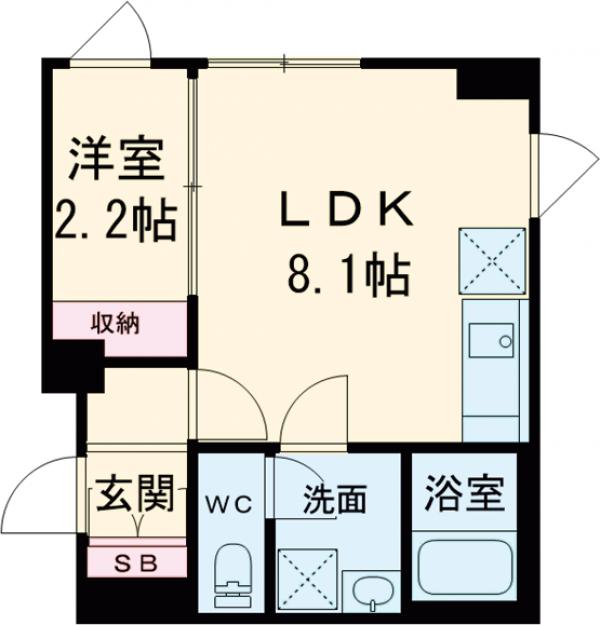 ウェルスクエア南長崎の間取り