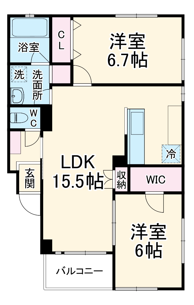 コンフォール横山の間取り