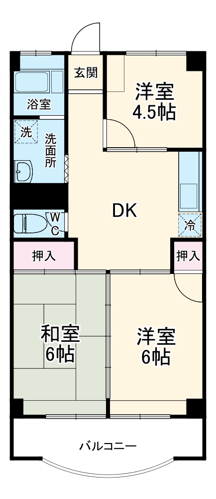 グリーンハイツ吉田の間取り
