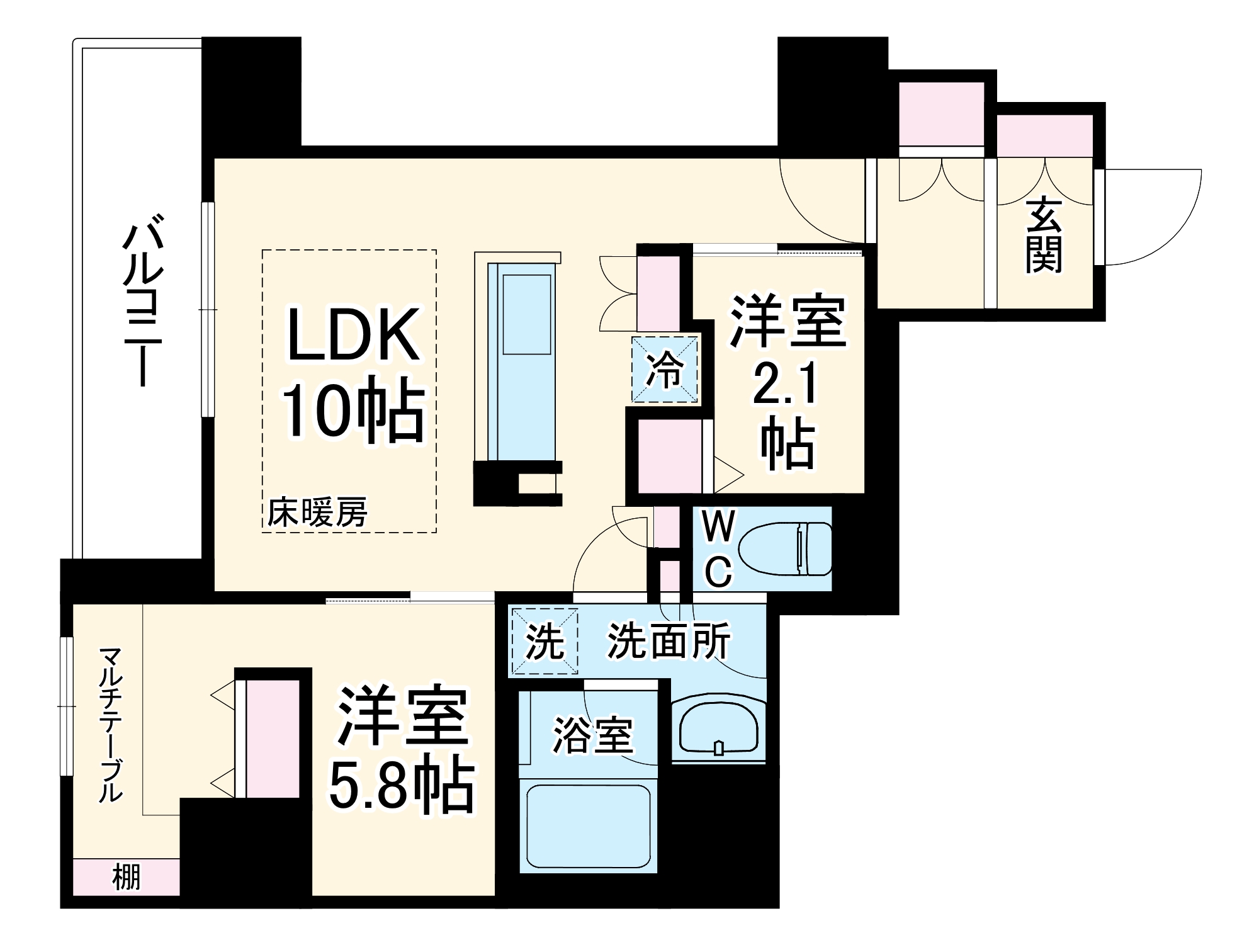 アーバネックス天満橋Frontの間取り
