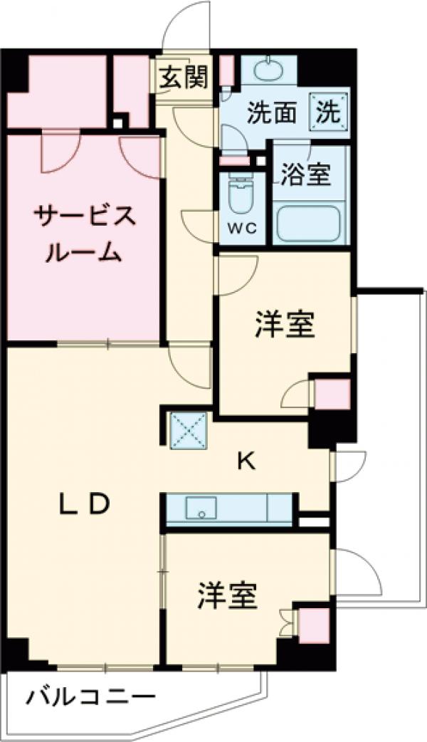 ザ・ケンジントン・レジデンスときわ台・514号室の間取り
