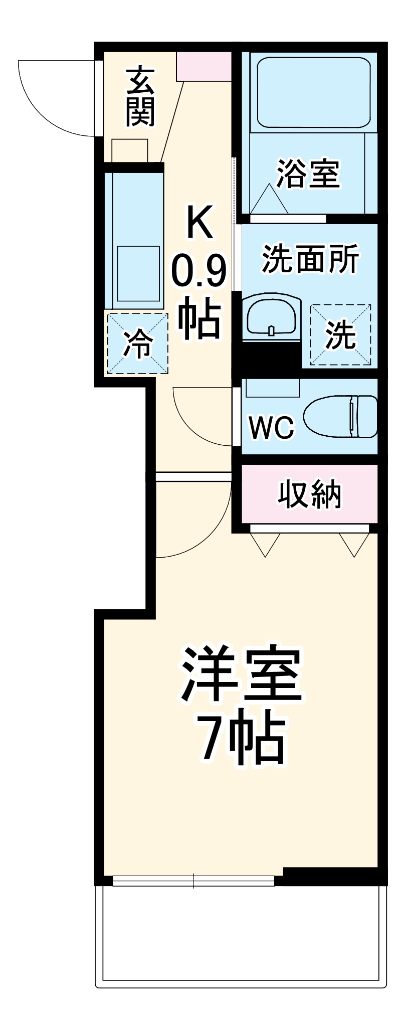 サンライズ寿町の間取り