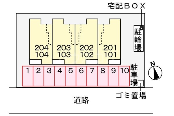 2/6 駐車場
