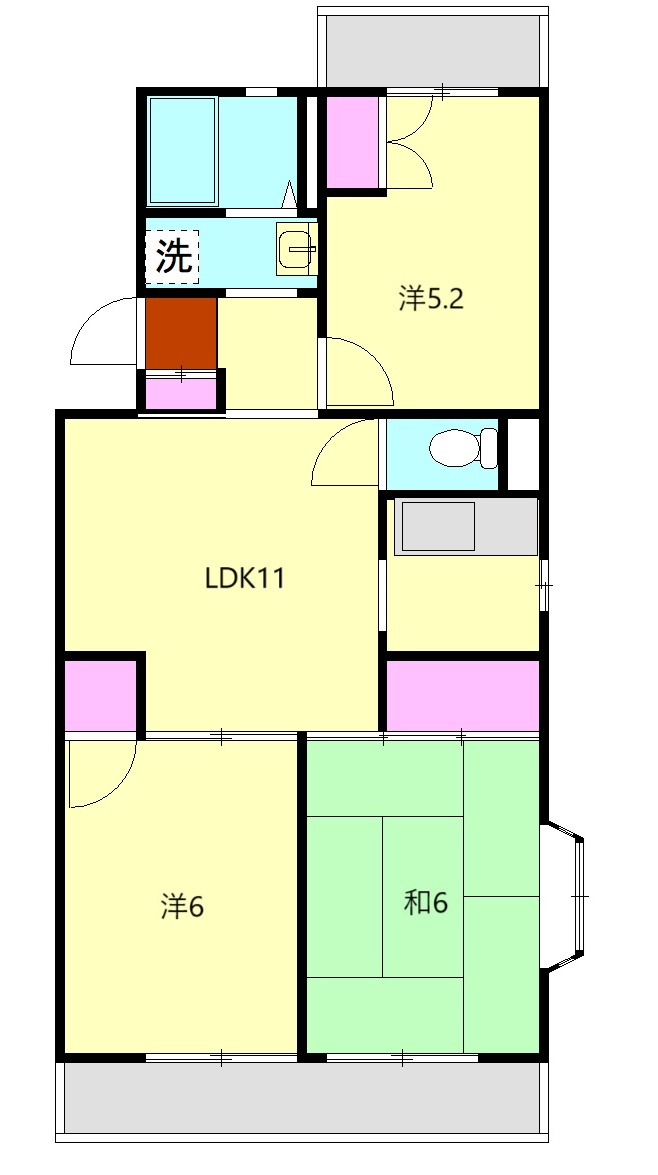 グレイスコートの間取り