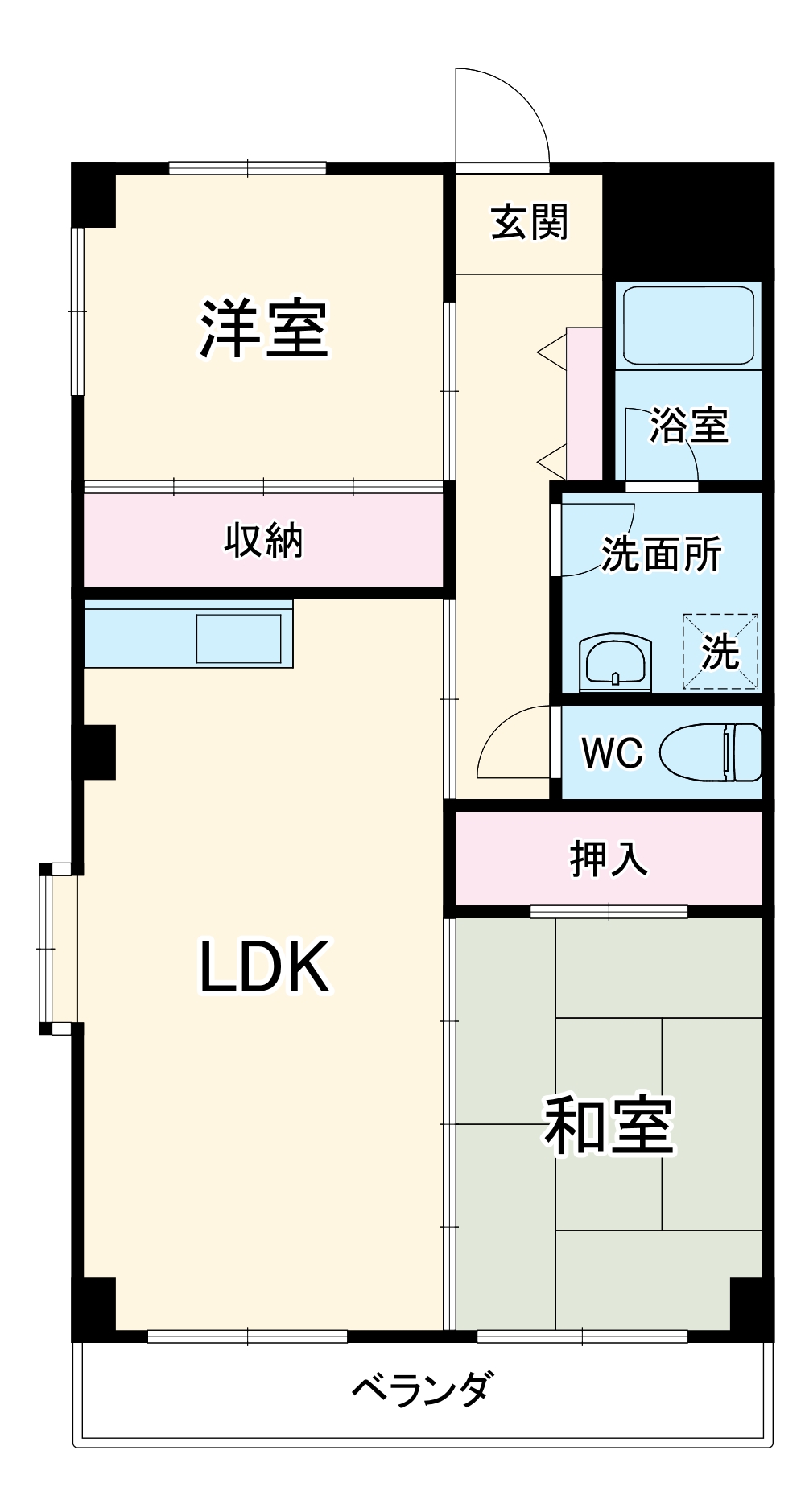 アミューズB.Rの間取り