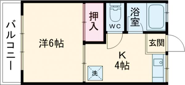 みどりハイツの間取り