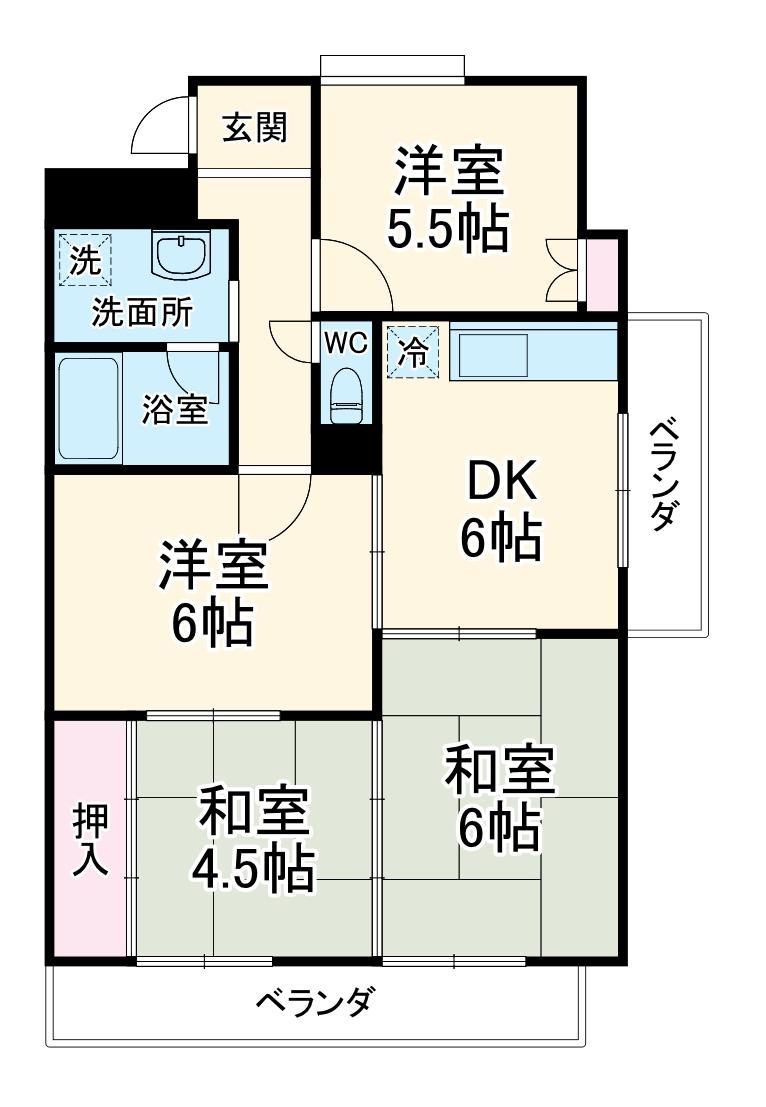 ガーデンハイツエクレールの間取り