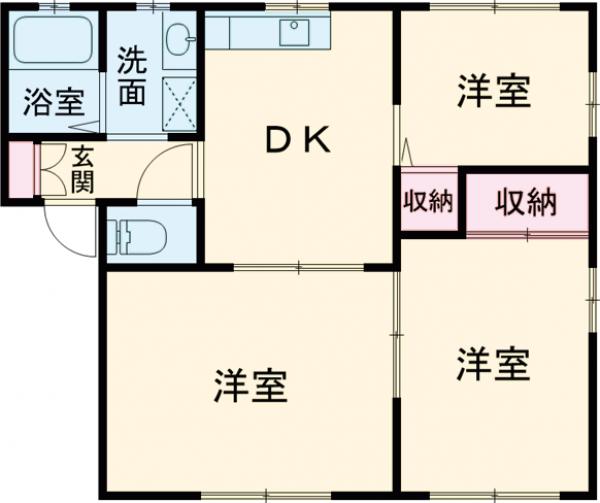 ロワール久保田Aの間取り