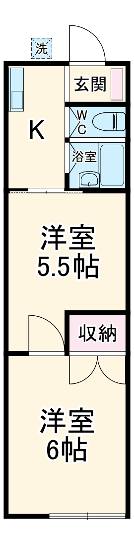 TOMOハイツの間取り