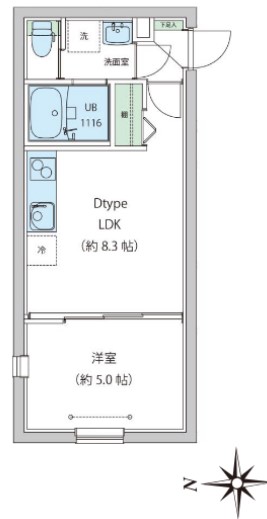 レオーネ早稲田の間取り