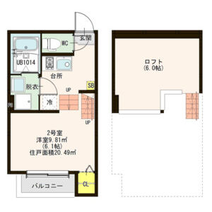 ハーモニーテラス小幡常燈の間取り
