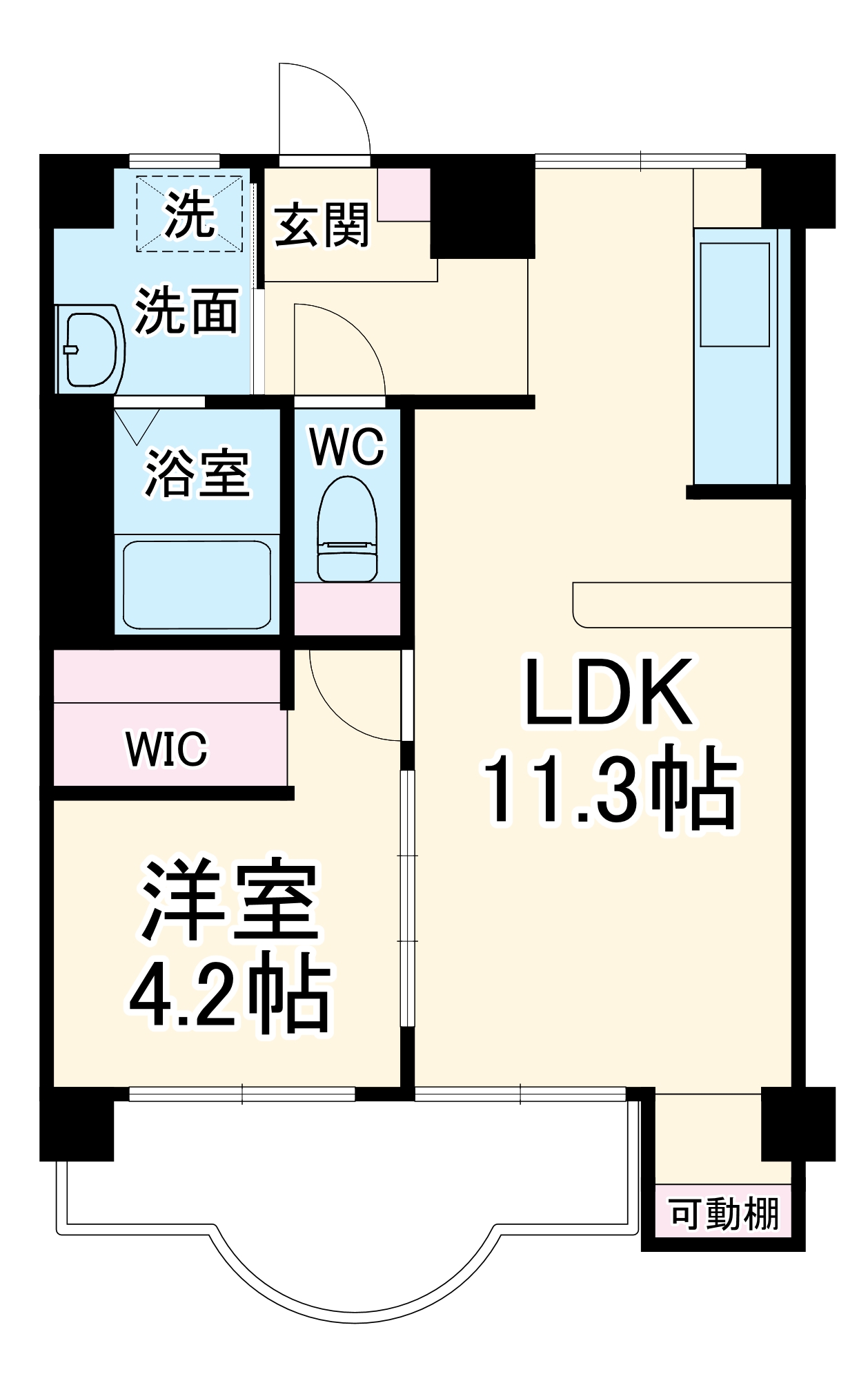 ハイツナカヌマの間取り