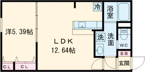 ルオーレ上北沢駅前の間取り