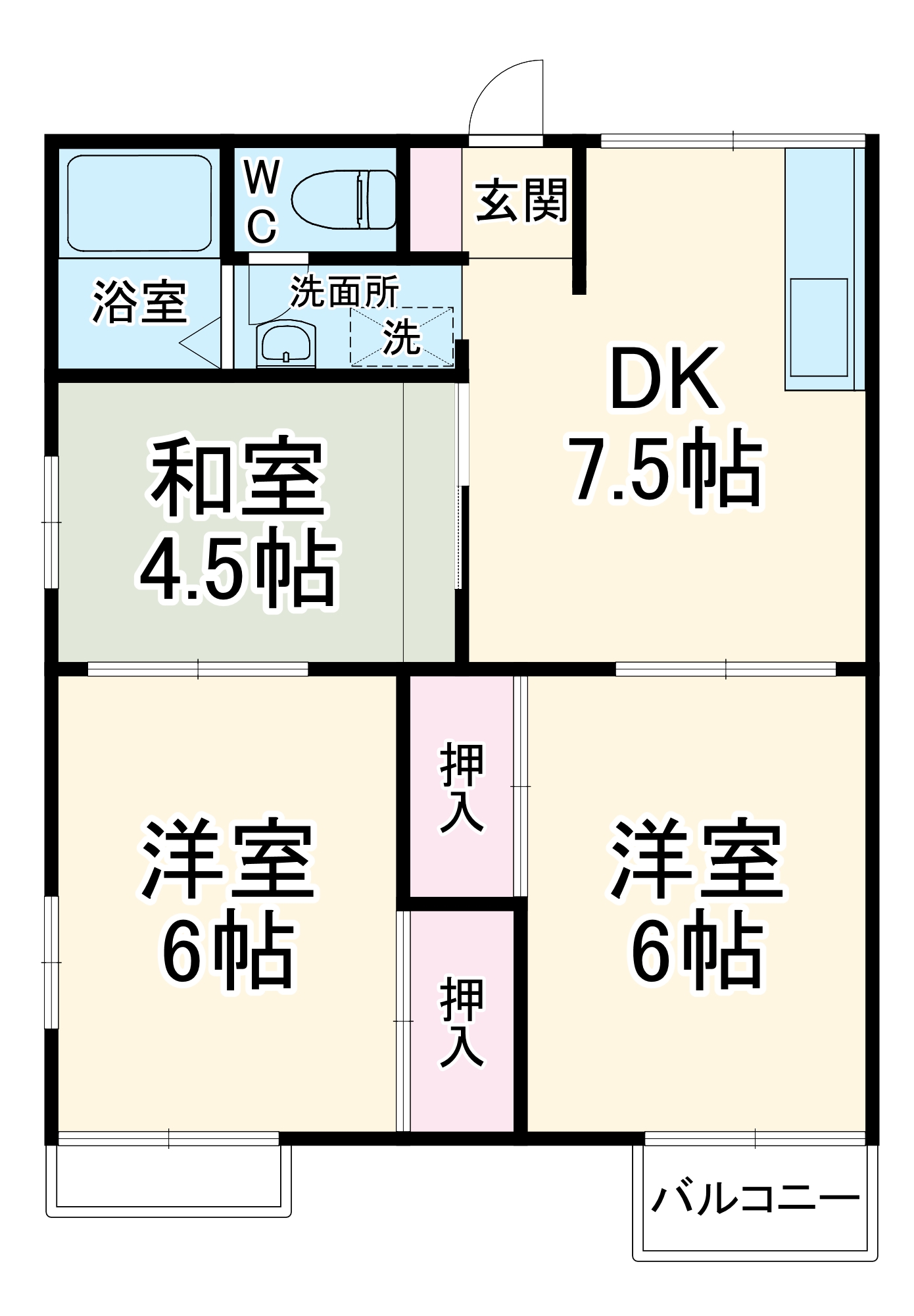 メゾン・ド・Bellの間取り