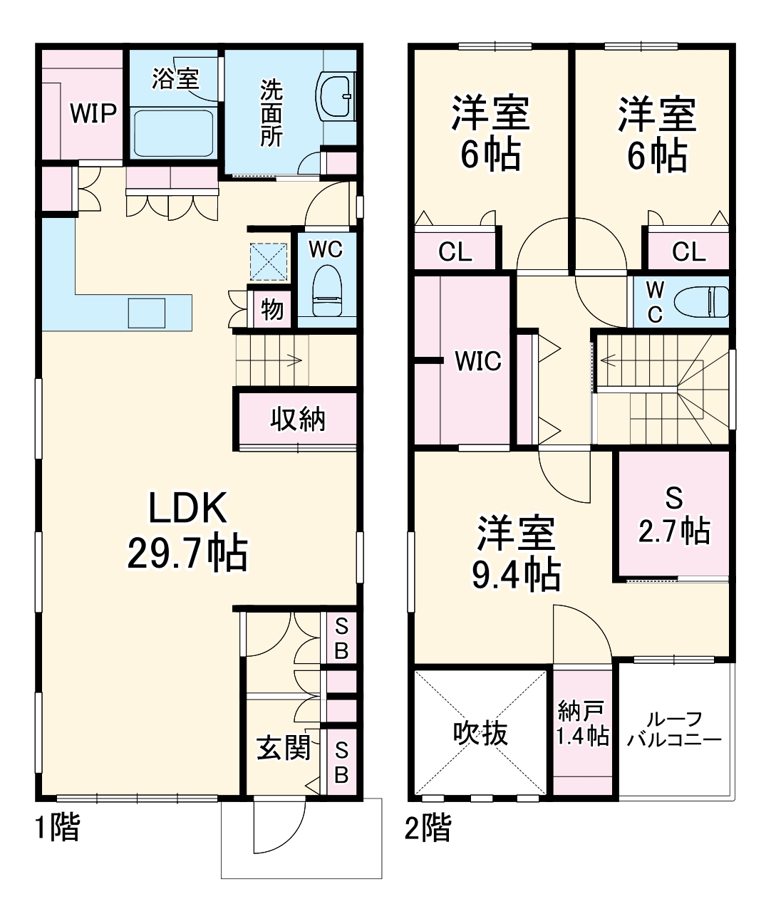 赤池南1丁目戸建の間取り