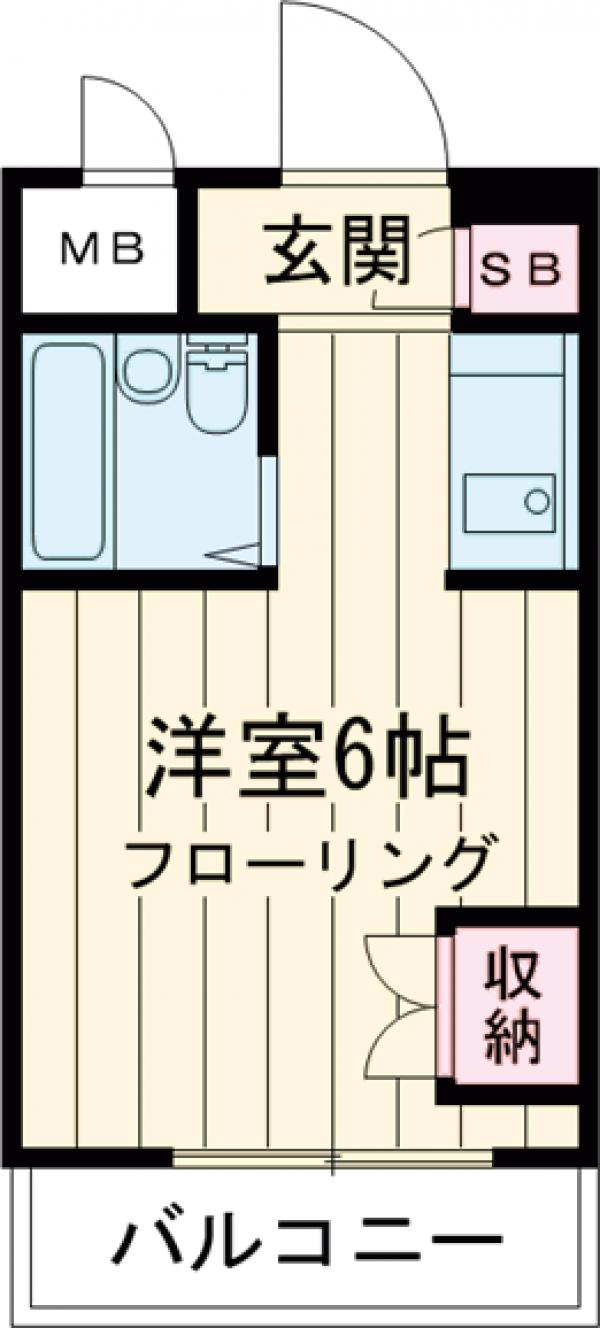 モア府中・202号室の間取り