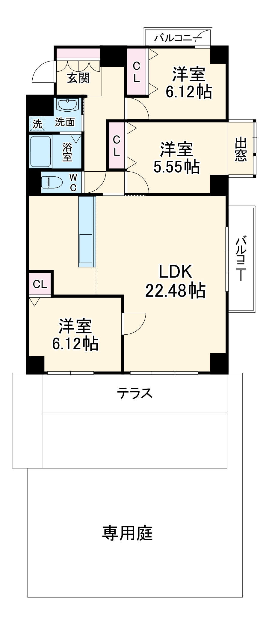 ルミエール瑞穂公園の間取り